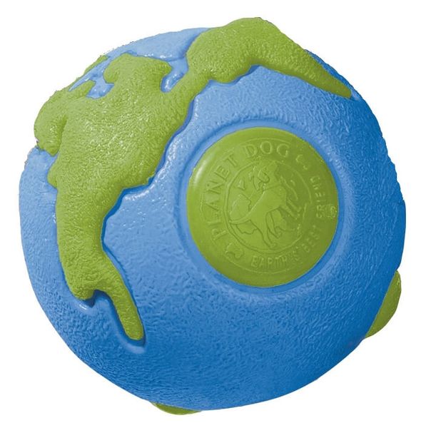 Іграшка для собак Planet Dog Orbee Ball м'яч синій/зелений середній 26703 фото, зображення