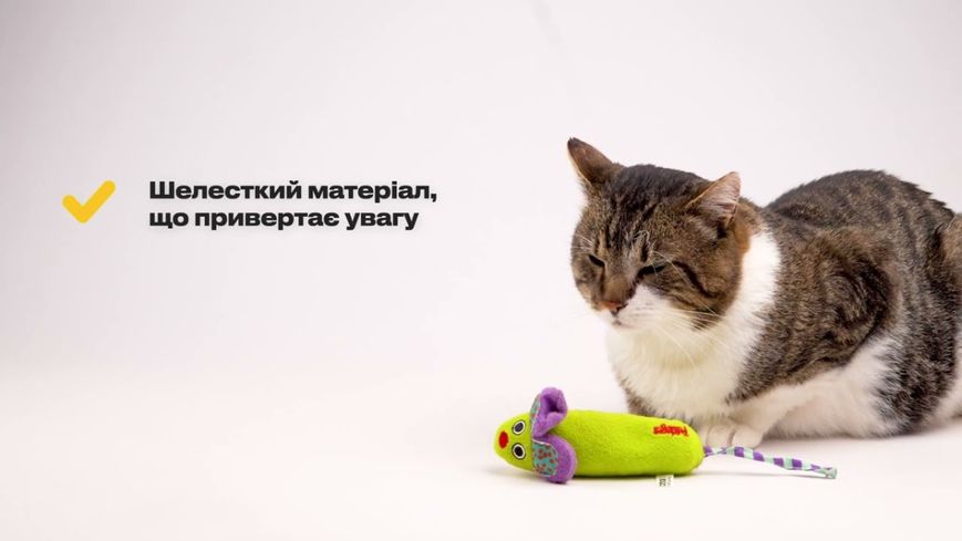 Іграшка для котів Petstages Чарівна мишка Зелений 32011 фото, зображення