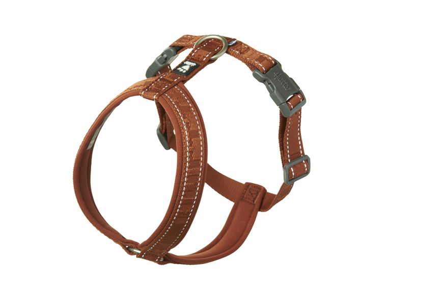 Анатомическая шлейка для собак Hurtta Casual Y-harness 30-35 Коричневый 31646 фото, изображение