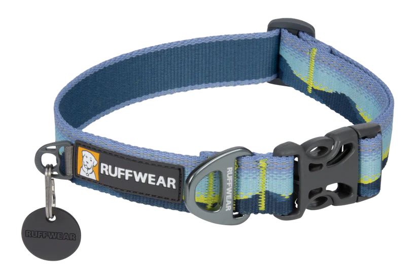 Светоотражающий ошейник для собаки Ruffwear Crag™ 28-36 см Бирюзово-голубой 30635 фото, изображение