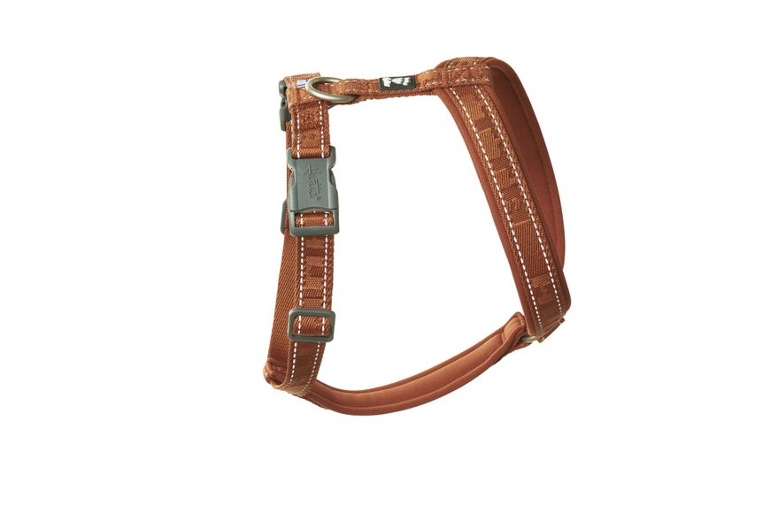 Анатомическая шлейка для собак Hurtta Casual Y-harness 35-45 Коричневый 31647 фото, изображение