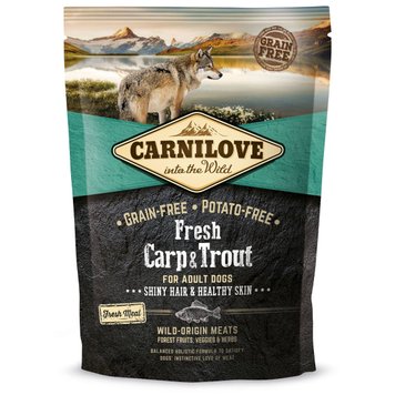 Сухий корм для собак Carnilove Fresh Carp and Trout з карпом та фореллю 1,5 кг 29040 фото, зображення