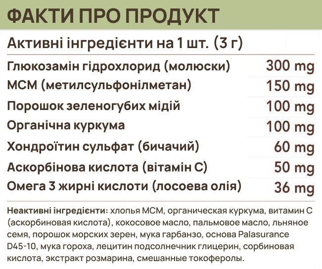 Вітамінний комплекс для суглобів та зв'язок собак Natural Dog Company Hip&Joint 90 шт 26761 фото, зображення