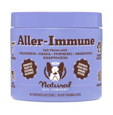 Вітамінний комплекс для імунітету проти алергії Natural Dog Company Aller-Immune 90 шт 28441 фото, зображення