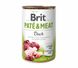 Вологий корм Brit Care Pate & Meat для собак, з качкою, 400 г 28725 фото 1 зображення