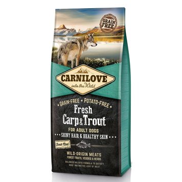 Сухий корм для собак Carnilove Fresh Carp and Trout з карпом та фореллю 12 кг 29041 фото, зображення