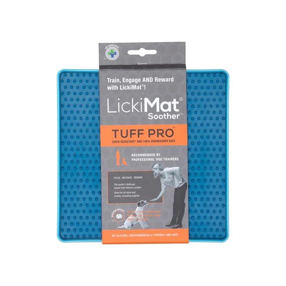 Лизальний килимок антистрес для собак LickiMat Soother PRO Tuff Turquoise тверда основа 27752 фото, зображення