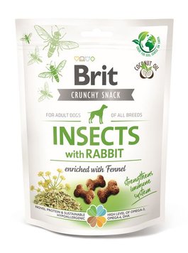 Лакомства для собак Brit Care Dog Crunchy Cracker насекомые, кролик и фенхель 200 г 31976 фото, изображение