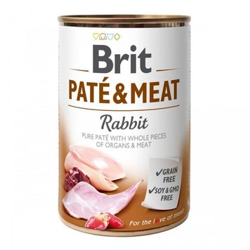 Влажный корм Brit Care Pate & Meat для собак, с кроликом, 400 г 28728 фото, изображение