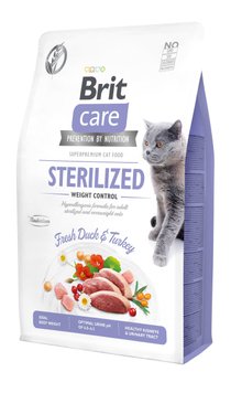 Сухой корм Brit Care Cat GF Sterilized Weight Control для стерилизованных кошек с избыточным весом, утка и индейка, 2 кг 28763 фото, изображение