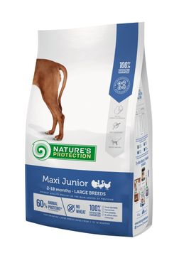 Сухий корм для цуценят великих порід Nature's Protection Maxi Junior Large Breeds 4кг 33252 фото, зображення