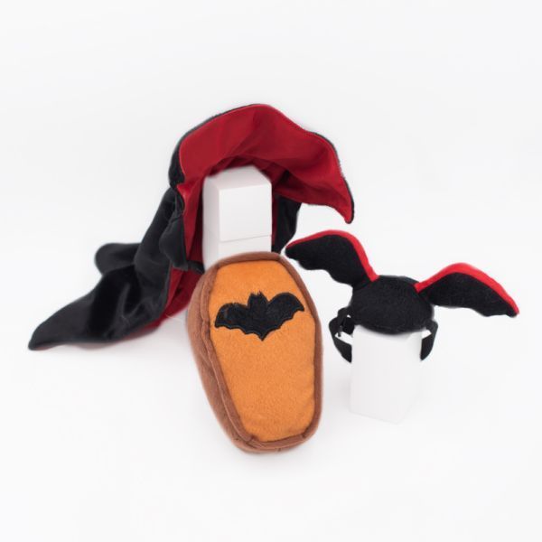 Комплект костюмів на Хелловін Дракула ZippyPaws Halloween Costume Kit Dracula з пищалкою 28508 фото, зображення