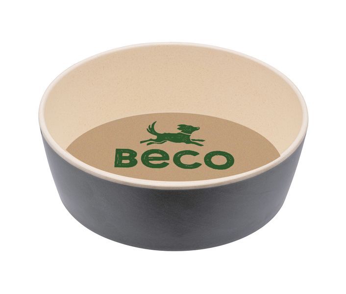 Бамбуковая миска для собак Beco Pets Серый S 31319 фото, изображение